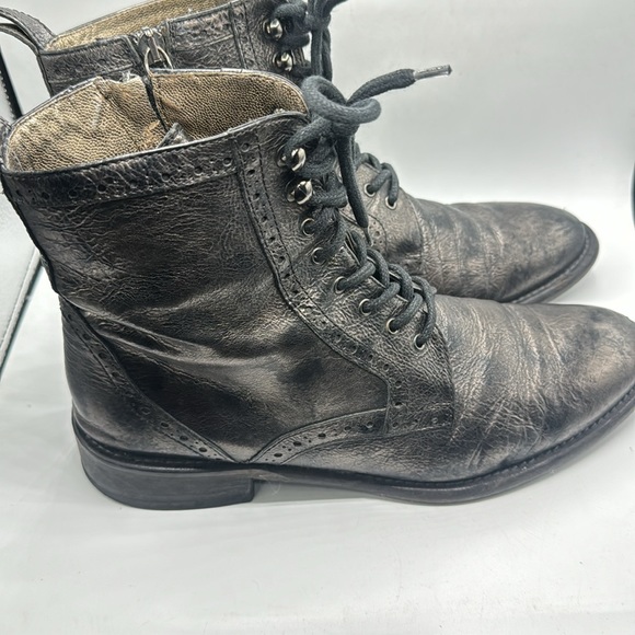 Johnston & Murphy Combat Boots Metallic - Picture 3 of 10